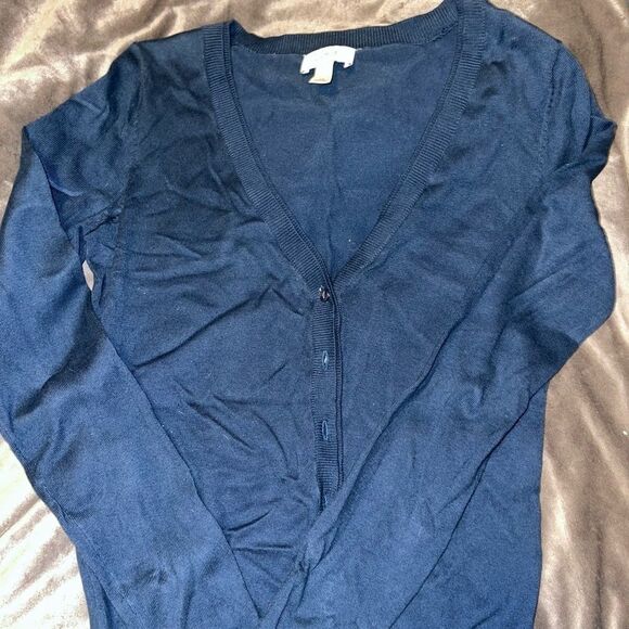 LOFT Sweaters - NAVY BLUE CARDIGAN​